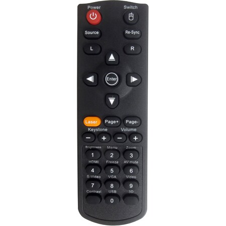 Optoma Remote Control W/ Laser & Mouse Function BR-5038L